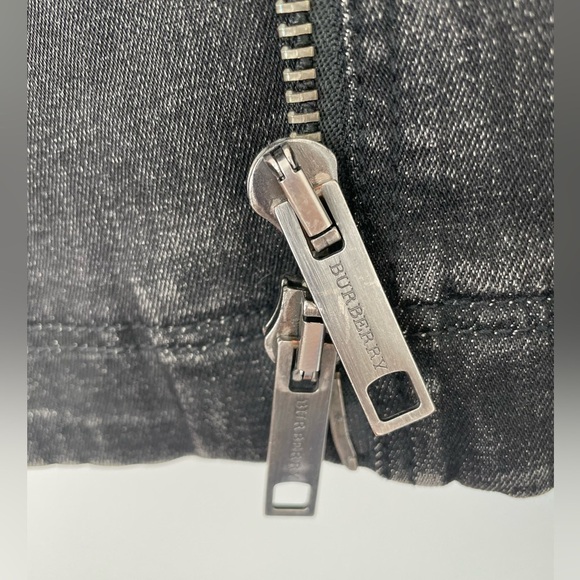 Burberry Brit Grey Denim Biker Jacket - Picture 6 of 8
